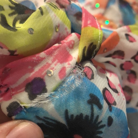 🎉4 for $20 Forever Me Hawaiian Print Ruffled Tier Dress, size 8 - Picture 8 of 8